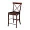International Concepts 36 in. x 36 in. Counter Height Dining Table w/2 X-Back Stools, 24 in. Seat Height-3 Pc. Dining Set K581-3636-S6132-2 - alternate 2